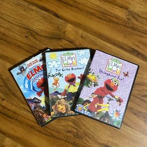 Sesame Street Elmo’s World DVD 📀 Bundle (3)